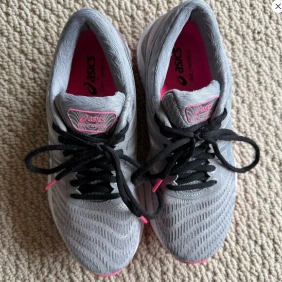 ASICS GEL-NIMBUS 22 LITE SHOW SHEET ROCK HOT PINK WHITE RUNNING SHOES 6.5 Medium - Picture 9 of 12
